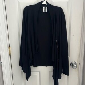 BCBG maxazaria black sweater medium with gold zipper